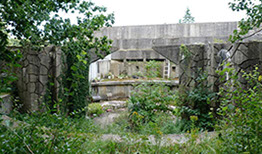 Rester af bunker ved Kanonbatteri Hamburg