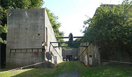 V1 raket som udstilling ved v1 base Brécourt - kodenavn Wasserwerk II